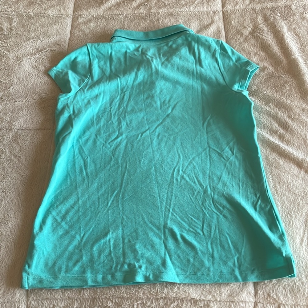 Girls Teal Polo - Picture 3 of 3